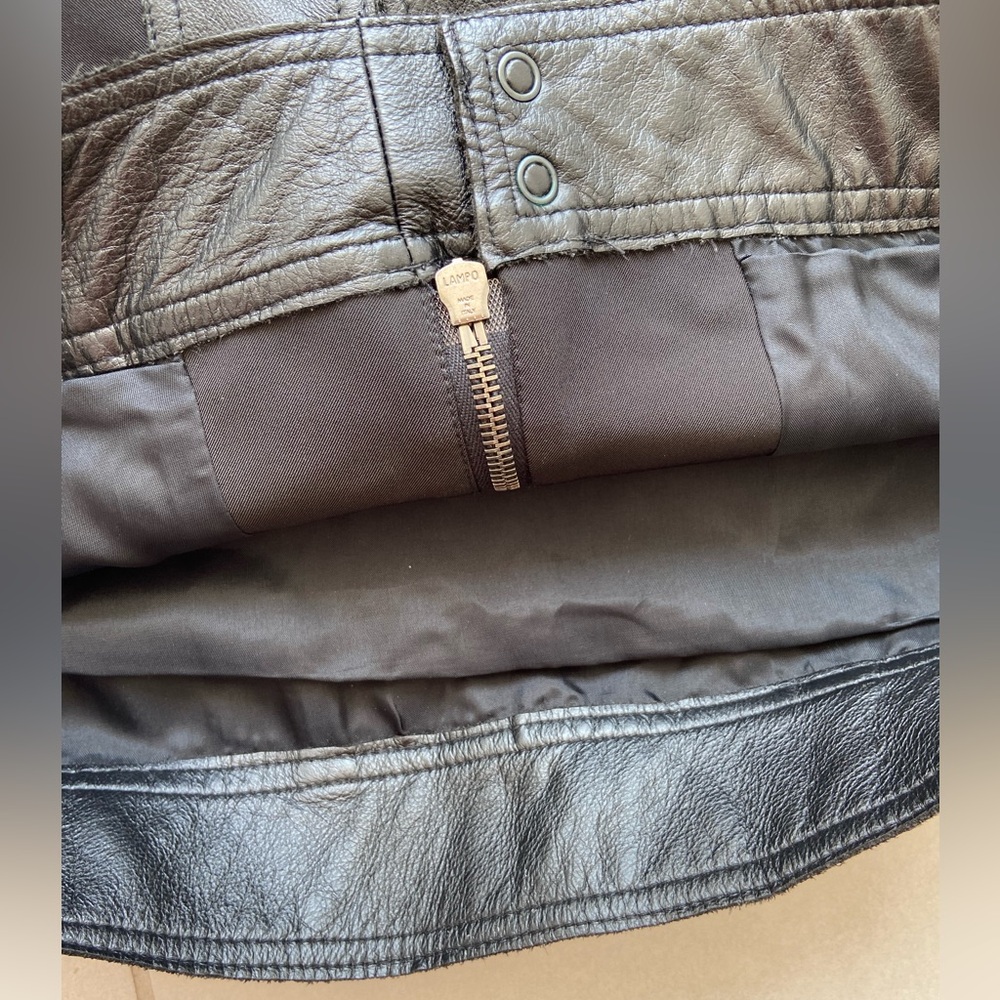 Votre Nom Black Blazer Jacket – Zipper Detail & Faux Leather Trim | Size 8 - Picture 10 of 16